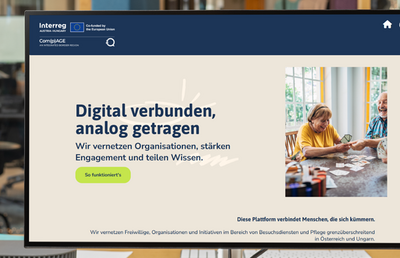 Com(p)AGE als digitale Plattform verbindet Menschen, die sich kümmern.